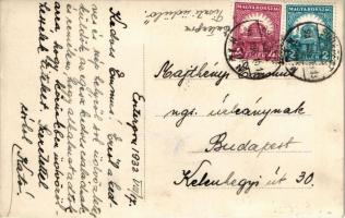 1932 Esztergom, Tiszti üdülő kertje. photo