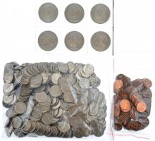 Amerikai Egyesült Államok ~600db-os érmetétel mintegy 30 Dollár névértékben T:vegyes USA ~600pcs coins with a face value of about 30 USD C:mixed
