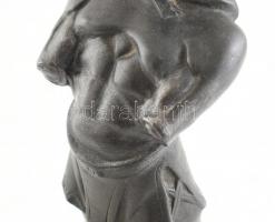 Kerényi Jenő (1908-1975): Botond. Patinázott, öntött bronz, márványtalpon (felirat: LOK. tiszteletdí...