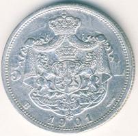 Románia 1901B 5L Ag T:2-