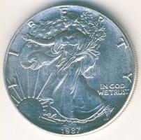 USA 1987. 1$/10Z Ag "Liberty-sas" T:1