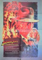 1984 Indiana Jones és a végzet temploma, MOKÉP filmplakát, hajtott, 80×56 cm