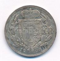 Liechtenstein 1900. 1K Ag "II. Johann" T:2
Liechtenstein 1900. 1 Krone Ag "Johann II...