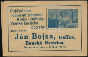 Ján Bojsa Besztercebánya (Banská Bystrica) boríték