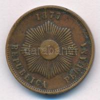 Peru 1877. 2c Br T:2-
Peru 1877. 2 Centavos Br C:VF
Krause KM# 188.1a
