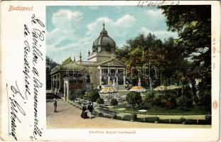 1902 Budapest XIV. Városliget, Pavilon Royal Gerbeaud (vágott / cut)