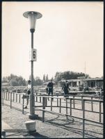 cca 1970 Balatonfüred, hajóállomás, jelzetlen fotó, 24×18 cm