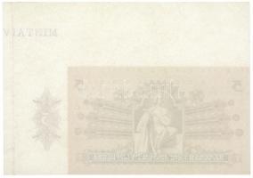 1939. 5P csak hátlapi nyomat, ívből kivágva, ívszéllel, "MINTAÍV" bélyegzőrészlettel T:I,I...