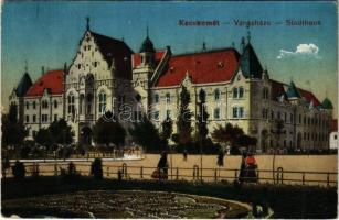 1918 Kecskemét, Városháza. Fekete Soma kiadása (fa)