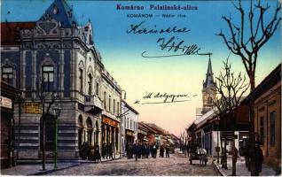1937 Komárom, Komárnó; Nádor utca, Elbert Ignác üzlete / Palatinská ulica / street, shops