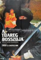 1984 Bánó Attila (1945- ): A tuareg bosszúja, filmplakát, Offset és Játékkártya Ny., hajtva, 81x56 cm