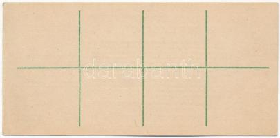 1926-1945. "M. Kir. Postatakarékpénztár" takaréklapja, kitöltetlen, bélyegek nélkül T:I-