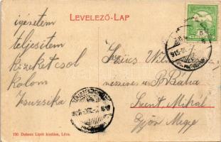 1915 Léva, Levice; várrom. Dukesz Lipót 150. (W.L.?) / castle ruins (fa)