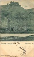 1899 (Vorläufer) Lippa, Lipova; Solymosi várrom. Willner Leo kiadása / Cetatea Soimos / castle ruins
