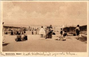 1928 Balatonlelle, strand, katolikus tisztviselőnők nyaraló telepe