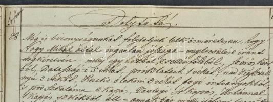 1847 Becslevelek, melyek az Esztergomi Takarékpénztár Rt-től 30 kesztölci telekre felveendő kölcsön ...