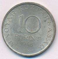 1948. 10Ft Ag "Széchenyi" T:2 patina Adamo EM2