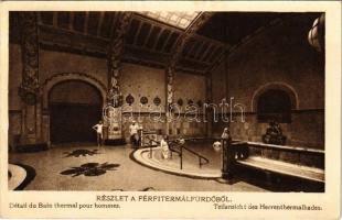 Budapest XI. Szent Gellért gyógyfürdő és szálló, belső, férfi termálfürdő