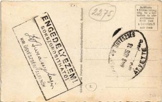 Budapest XXI. Csepel, országzászló, Hősök szobra, községháza, római katolikus templom. Hátoldalon Ki...