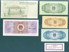 Kína 1953-1999. 9 klf bankjegy + 2 klf régebbi tartományi bankjegy + 1 db Hong Kong összesen 12 klf ...