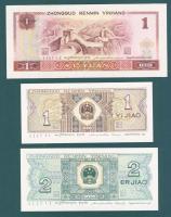 Kína 1953-1999. 9 klf bankjegy + 2 klf régebbi tartományi bankjegy + 1 db Hong Kong összesen 12 klf ...