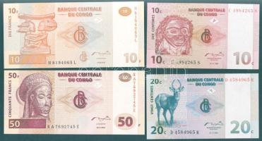 Kongó 1997-2003. 8 klf bankjegy T:I