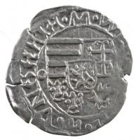 1494. Denár Ag II. Ulászló (0,50g) T:2,2- rep., kis kitörés Hungary 1494. Denar Ag Wladislaus II (0,50g) C:XF,VF cracked Huszár: 803. Unger I.: 638.c