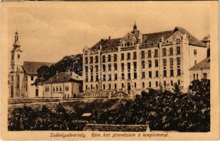 1918 Székelyudvarhely, Odorheiu Secuiesc; Római katolikus gimnázium és templom / church and school