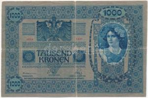 1902. 1000K piros "MAGYARORSZÁG" körbélyegzővel T:III szakadás, kis anyaghiány
Adamo SK35...