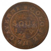 Francia Guyana / Cayenne 1789A 2s billon (0.208) T:3 French Guiana / Cayenne 1789A 2 Sous billong (0...