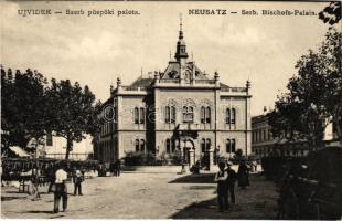 1907 Újvidék, Novi Sad; Szerb püspöki palota, piac / Serbian bishop's palace, market