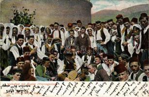 Mostar, Volksfest mit Guslar / Bosnian folklore + K.und k. Milit. Post Bilek (Rb)