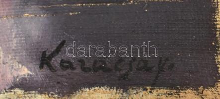 Kazacsay Gerőné, Hirsch Lujza (1871-?): Balerina. Olaj, vászon. Jelezve jobbra lent. Feltekerve, sér...