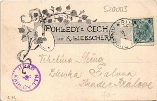 1903 Karlstejn, Hrad Karluv Tyn / castle s: K. Liebscher (EK)