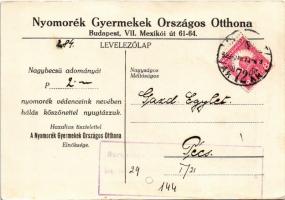 1929 Nyomorék Gyermekek Országos Otthona, kézimunka, hímzés, varrás, stb. Budapest, Mexikói út 61-64