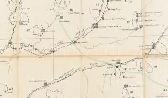 1913 Sketch Map of a portion of Transylvania to accompany report of F. G. Clapp, Erdély térképe gázm...