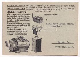 Belátom! Újabb típus: újabb előny! Elektromotorok. Bazilli M. okl. gépészmérnök villamossági és műsz...