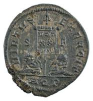 Római Birodalom / Aquileia / I. Constantinus 320. AE Follis ezüstözött Br (2,70g) T:2 Roman Empire / Aquileia / Constantine I 320. AE Follis silver-plated Br CONSTA-NTINVS AVG / VIRTVS-EXERCIT - S-F- AQP (2,70g) C:XF RIC VII 57