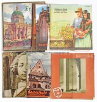 cca 1930-1940 Régi német utazási, idegenforgalmi prospektusok és kiadványok, 12 db különféle, vegyes állapotban