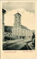 Oravicabánya, Oravica, Oravicza, Oravita; Római katolikus templom. Gross Gyula kiadása / Catholic church