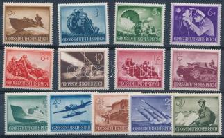 1944 A Wehrmacht napja (I.) és (II.) sor 2 db stecklapon Mi 831-842 és 873-885