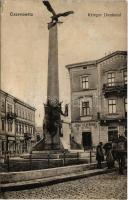 Chernivtsi, Czernowitz, Cernauti, Csernyivci; Krieger Denkmal / Military war monument, shop of Josef Hildebrand