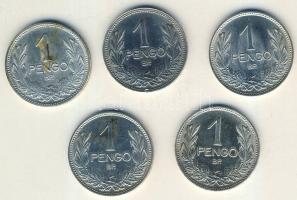 1926-1939. 1P Ag (5x) mind klf évszámmal T:2/3,3