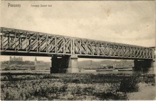 Pozsony, Pressburg, Bratislava; Ferenc József híd / bridge