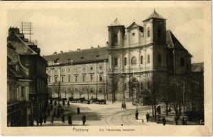 Pozsony, Pressburg, Bratislava; Szentháromság templom. hardtmuth E. / Trinity church