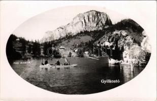 Gyilkos-tó, Ghilcos, Lacul Rosu; csónakázók / boating. Fotó Ambrus, photo