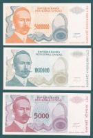 Bosznia-Hercegovina / Szerb Köztársaság 9 klf bankjegy T:I