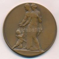 Lőrincz István (1901-1985) 1931. "Házasságkötésünk emlékére" kétoldalas, bronz emlékérem (50mm) T:1-