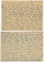 2 db magyar második világháborús zsidó KMSZ (közérdekű munkaszolgálatos) tábori posta a 203/6. gyerg...