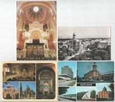 13 db MODERN magyar képeslap zsinagógákkal / 13 modern postcards of Hungarian synagogues